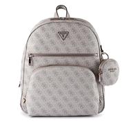 GUESS mochila de ocio con compartimento para portátil Power Play II Tech Backpack Dark Taupe Logo marrón topo