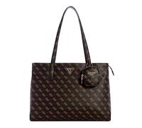 GUESS Power Play Tech Tote, Bolsa de Mano Mujer, Logotipo marrón, One Size