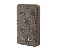 Guess Powerbank GUPB5LP4GEGW 5000mAh 15W 4G Cuero Metal Logo - Marrón