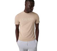 Guess Prat - Camiseta Hombre Cuello Redondo con Bordado