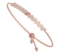 Guess Pulsera de palanca de cristal Re-Leaf UBB01336RGL