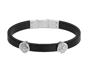 GUESS Pulsera JUMB03013JWSTT-U Lion King hombre, pequeño, Acero inoxidable, Sin gema, small, Acero inoxidable, No es una piedra preciosa
