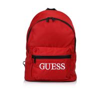Guess, quatro, textile backpack, red, for men, 16/31 x 42 x 13 cm