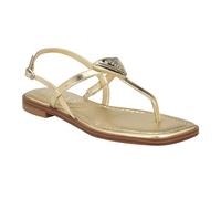 GUESS Rainey, Sandalias Planas Mujer, Gold 710, 38 EU
