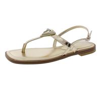GUESS Rainey, Sandalias Planas Mujer, Oro 710, 36.5 EU