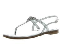 GUESS Rainey, Sandalias Planas Mujer, Plata 040, 36.5 EU