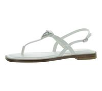 GUESS Rainey, Sandalias Planas Mujer, White 140, 41 EU