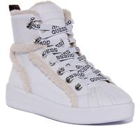 Guess Ramsi Botas De Invierno Con Cordones Altas Para Mujeres En Negro UK 3 - 8