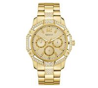 Guess Regal GW0990G2 - Reloj de Pulsera para Hombre, Acero Inoxidable, 46 mm, Correa de Acero Inoxidable, Color Dorado, 3 Bares, Esfera Dorada
