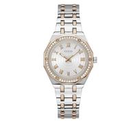 Guess Reloj de pulsera para mujer Desire acero inoxidable, Bicolor, blanco
