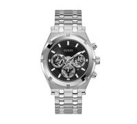 GUESS Reloj analógico 'Athena' negro / plata One Size negro / plata
