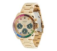 GUESS Reloj analógico azul claro / oro / verde oscuro / rosa One Size azul claro / oro / verde oscuro / rosa