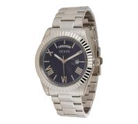 GUESS Reloj analógico 'Connoisseur' azul / plata, Talla One Size