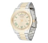 GUESS Reloj analógico 'Connoisseur' oro / caña / plata One Size oro / caña / plata