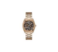 GUESS Reloj analógico redondo de acero inoxidable para mujer - GW0607L3, Oro rosa, Onesize, Clásico