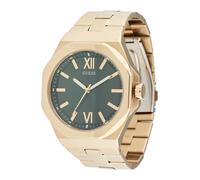 GUESS Reloj analógico 'Emperor' oro / verde oscuro One Size EUR