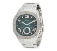 GUESS Reloj analógico esmeralda / plata One Size esmeralda / plata