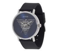 GUESS Reloj analógico 'IDOL' navy / negro / plata One Size navy / negro / plata