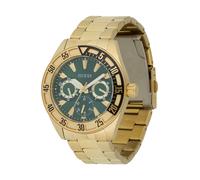 GUESS Reloj analógico 'LETTERMAN' oro / verde One Size oro / verde