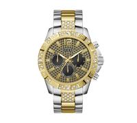 GUESS Reloj analógico 'Majestic' oro / negro / plata / transparente One Size oro / negro / plata / transparente