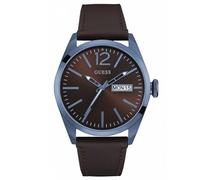 GUESS Reloj Analógico para Hombre de Cuarzo con Correa en Cuero W0658G8