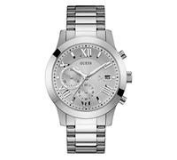 GUESS Reloj analógico para Hombre. de Cuarzo japonés con Correa en Acero Inoxidable U0668G7