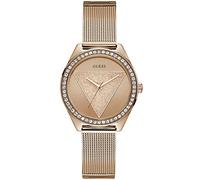GUESS Reloj Mujer Ladies Tri Glitz W1142L4 Acero Inoxidable Rosado Bisel Cristales