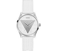 Guess Reloj Analógico para Mujer De Cuarzo con Correa En Silicone W1227L1, Blanco