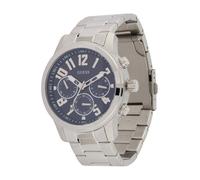 GUESS Reloj analógico 'Parker' marino / plata One Size marino / plata