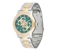 GUESS Reloj analógico 'TREND' esmeralda / negro / plata / transparente One Size esmeralda / negro / plata / transparente