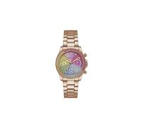 GUESS Reloj de Cuarzo para Mujer con Esfera analógica Rosa y Correa de Oro Rosa GW0483L3
