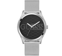 Guess Reloj de Hombre de Acero Inoxidable, Plateado, Clásico