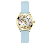 GUESS Reloj de Mujer Mini WONDERLUST de Silicona, Oro, Clásico