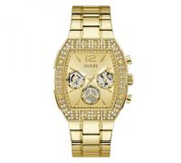 Guess Reloj de Pulsera para Hombre GW1068G2 Phoenix Quantum, 44 mm, Acero Inoxidable, Dorado, cronógrafo, Cuarzo, Cristal Mineral, 5 ATM, Correa de eslabones
