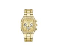Guess Reloj de Pulsera para Hombre GW1068G2 Phoenix Quantum, 44 mm, Acero Inoxidable, Dorado, cronógrafo, Cuarzo, Cristal Mineral, 5 ATM, Correa de eslabones