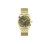 GUESS Reloj de pulsera para hombre Tate GW0895G2 de acero inoxidable dorado