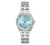 GUESS Reloj analógico 'COSMO' turquesa / plata, Talla One Size