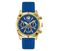 Guess - Reloj de Silicona Resistente para Hombre, Azul, Moderno
