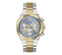 Guess Reloj Equity GW0703G3 para hombre 46 mm Acero inoxidable 5 ATM Azul claro/oro Talla única