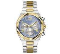 GUESS Reloj Equity para Hombre de Acero Inoxidable, Multicolor, Dorado, Clásico