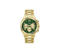 Guess Reloj Equity para Hombre de Acero Inoxidable, Verde, OneSize, Clásico