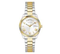 GUESS Reloj de pulsera para mujer Luna GW0308L6, acero inoxidable, Blanco, Vestido