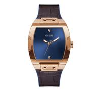 Guess- Reloj minimalista de pulsera de cuero- Accessories- Hombre- Amarillo- ONE SIZE- Reloj minimalista de pulsera de cuero