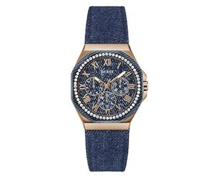 Guess Reloj Multiesfera para Mujer de Cuarzo con Correa en Cuero GW0753L5