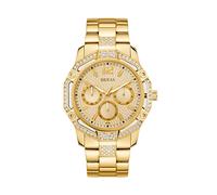 Guess Regal GW0990G2 - Reloj de Pulsera para Hombre, Acero Inoxidable, 46 mm, Correa de Acero Inoxidable, Color Dorado, 3 Bares, Esfera Dorada
