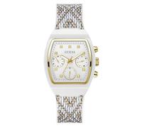Guess Rendezvous GW0863L2 - Reloj de Pulsera para Mujer (plástico, 36 mm, Correa de Silicona, 3 Bares), Color marrón
