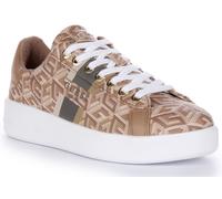 Guess Reyhana G Cube Logo Zapato Lace Up Taupe Mujeres EU 36-42
