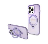 Guess Ring Stand Script Glitter Para Magsafe Morado - iPhone 14 Pro