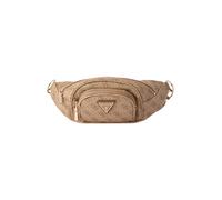 GUESS Bolso de la Correa Bolso Bandolera Latona Belt Bag Latte Logo marrón Claro