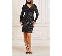 GUESS Roaring Sequins Shor Jet Black Multi Talla: XS | Mini Vestidos Outlet | Mujer | Negro